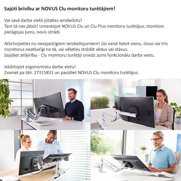 Monitoru turētāji NOVUS CLU Monitoru turētāji NOVUS CLU